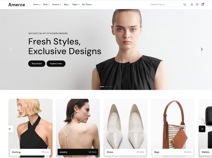 Amerce – Fashion 2 theme preview
