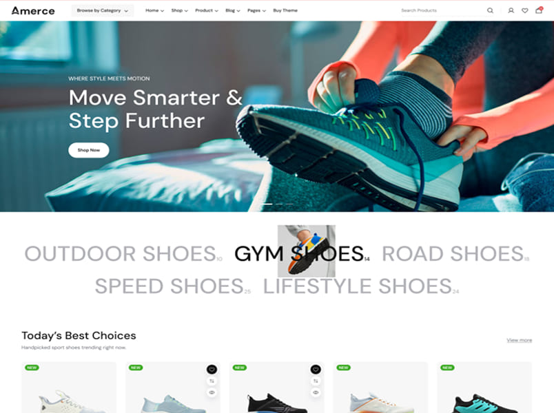 Amerce – Sneaker Store theme preview