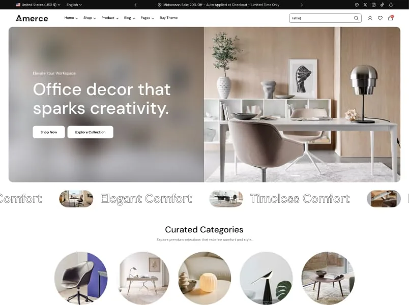 Ảnh xem trước theme Amerce – Decor Store
