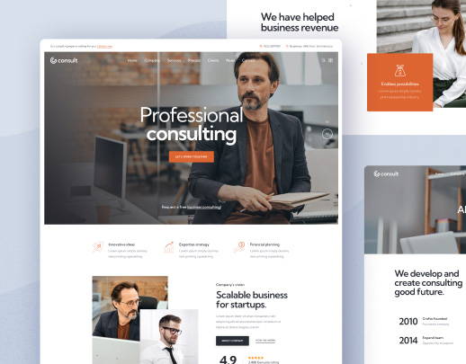 Consulting theme preview