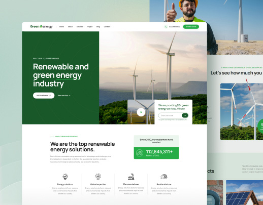 Green Energy theme preview
