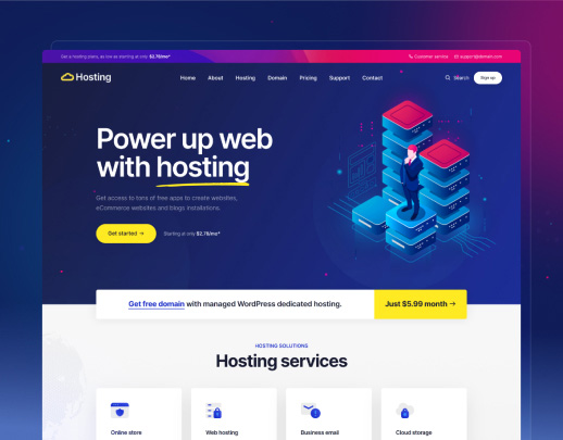 Hosting theme preview