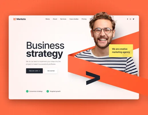 Ảnh xem trước theme Marketing