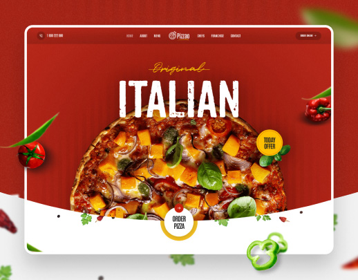 Pizza Parlor theme preview