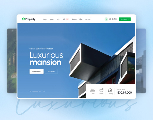 Real Estate theme preview