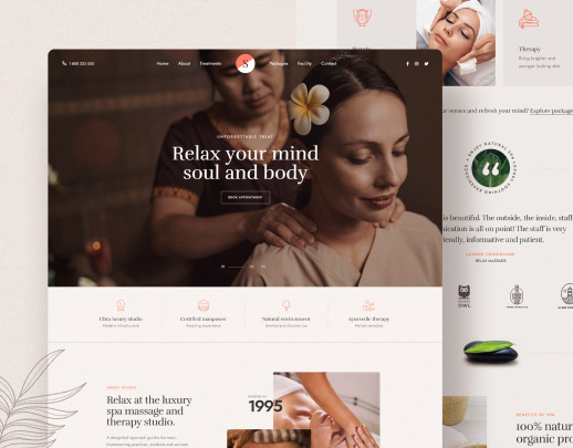 Spa Salon theme preview