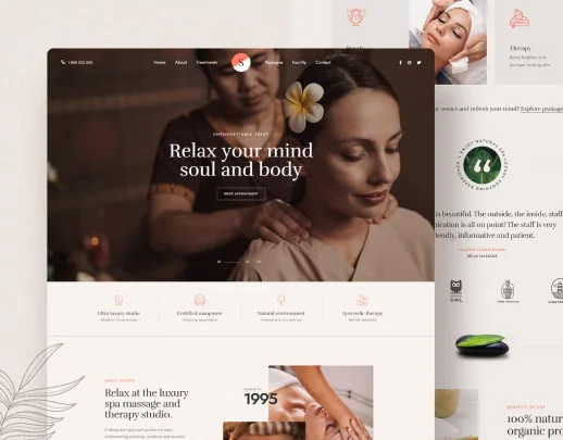 Ảnh xem trước theme Spa Salon