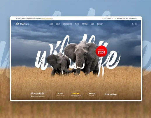 Ảnh xem trước theme Travel Agency