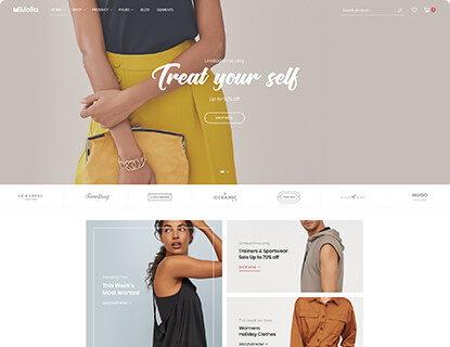 Molla – Fashion 1 theme preview