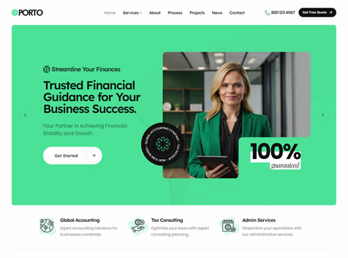 Porto · Accounting 1 theme preview