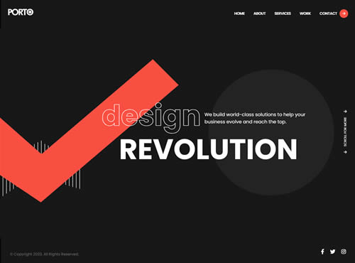 Porto · Creative Agency 1 theme preview
