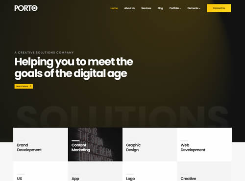 Porto · Creative Agency 2 theme preview