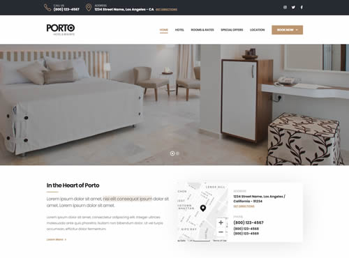 Porto · Hotel theme preview