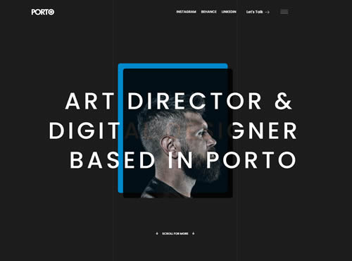 Porto · Personal Portfolio 3 theme preview