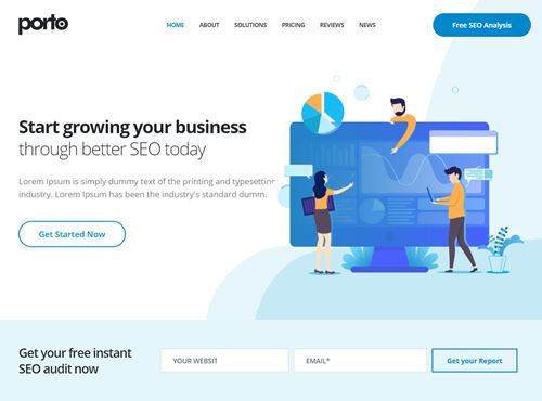 Porto · SEO theme preview