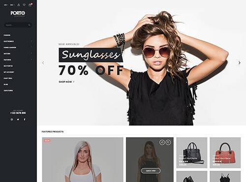 Porto – Sunglasses theme preview