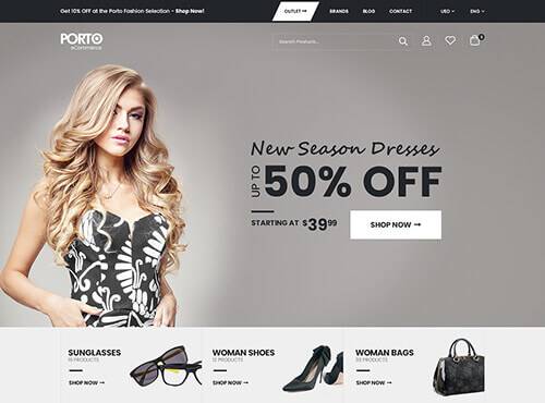 Porto – Dress Shop theme preview